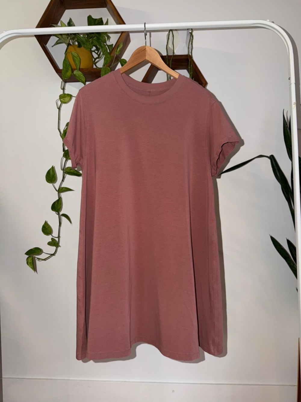 lululemon athletica Dusty Rose Short Sleeve Swing Dress